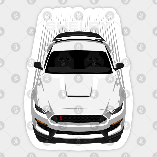 Ford Mustang Shelby GT350R 2015 - 2020 - White Sticker by V8social